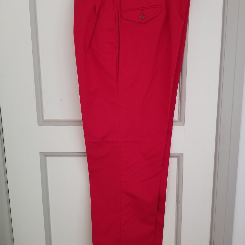 MENS BROOKS BROTHERS TROUSERS; 33-34/32: GOLF/CRUISE/CLUB